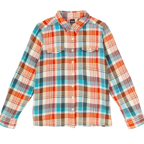 Patagonia Tops - Patagonia Women's Long-Sleeved Fjord Flannel Shirt - Size 10 (Large)